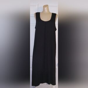 Like New Size Large Elegant Black Sleeveless Dress
